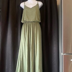 HALARA Olive Spaghetti Strap Dress